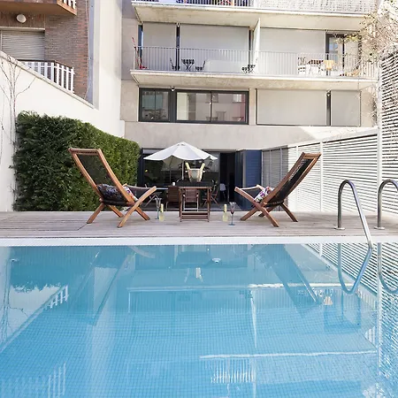 My Space Private Pool Garden Appartement Barcelone